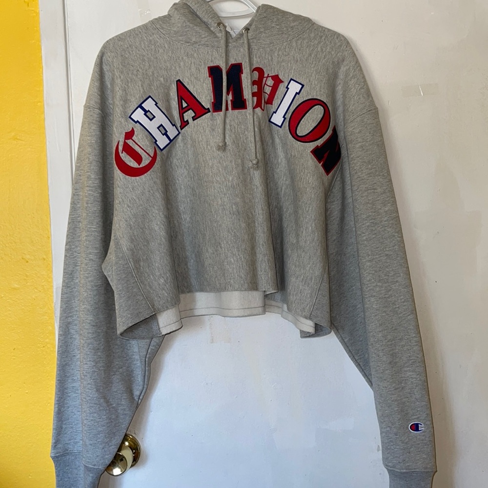 Champion cropped hoodie